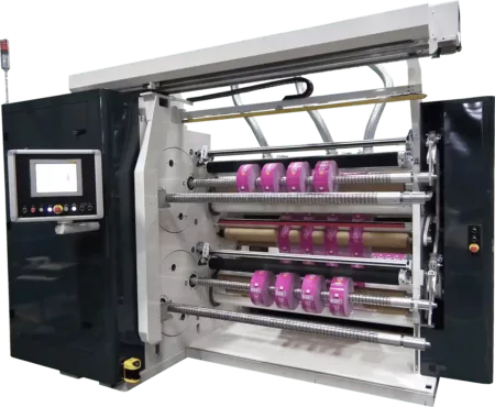 Duplex Turret Slitter Rewinder | ASHE Converting Equipment Duplex Turret Slitter Rewinder