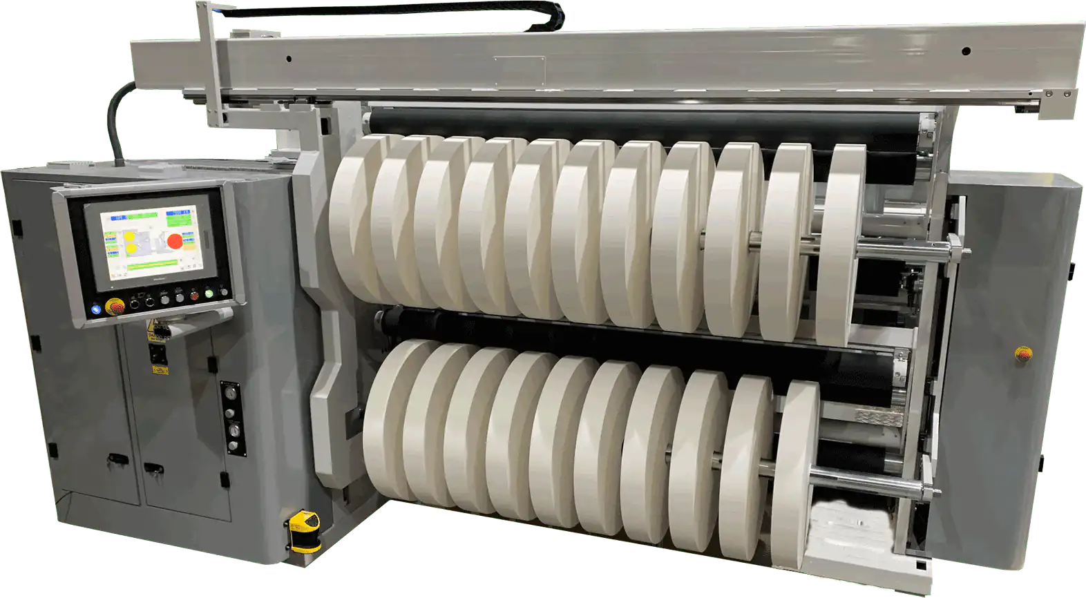 Rollenschneider für alle Papiersorten, gestrichen und ungestrichen