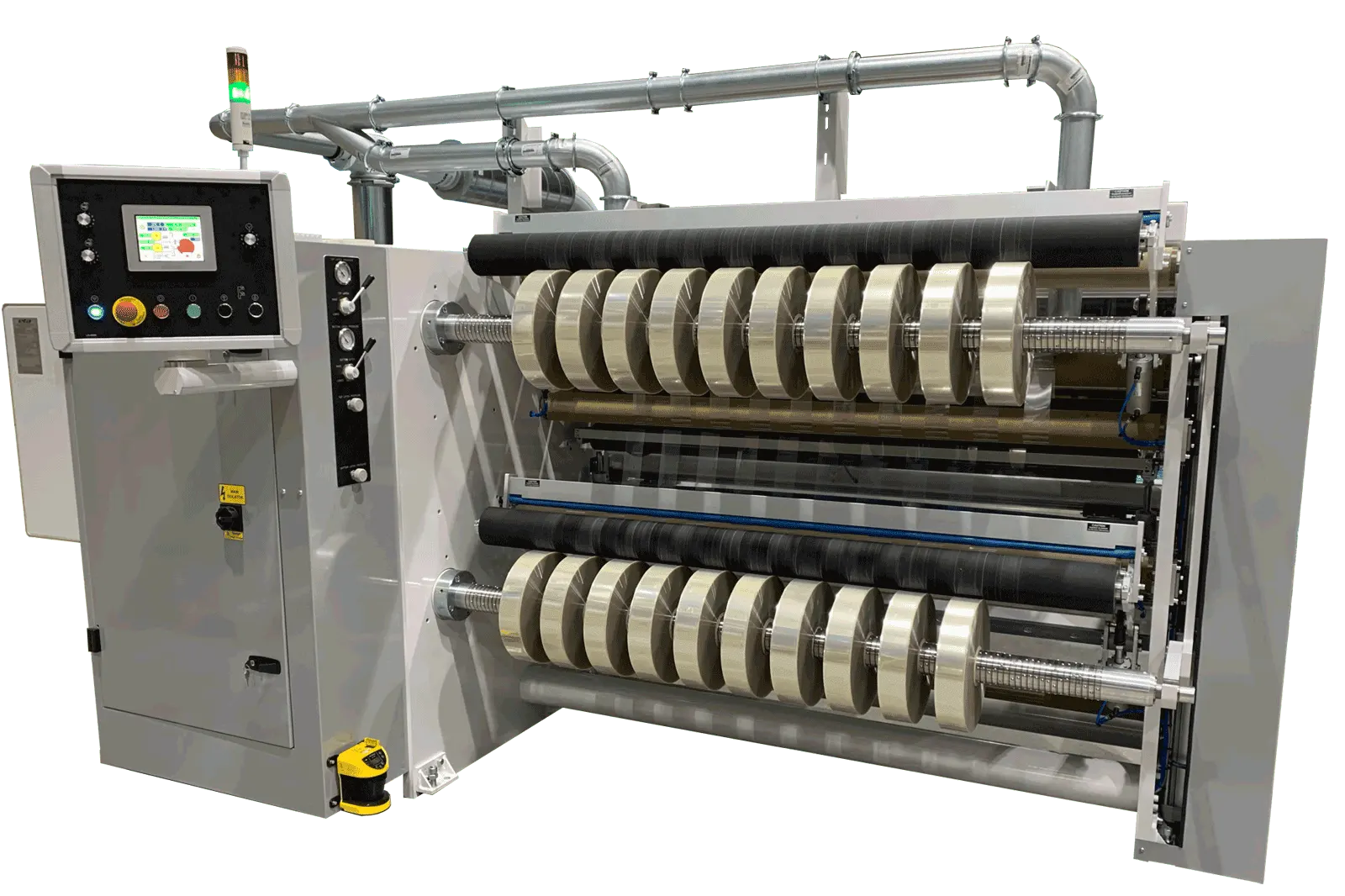 Corte y rebobinado de películas de PET