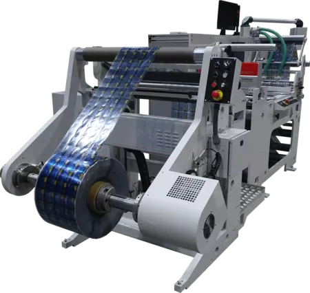 Maschine mit separater Abrollung für größere Abrolldurchmesser erhältlich